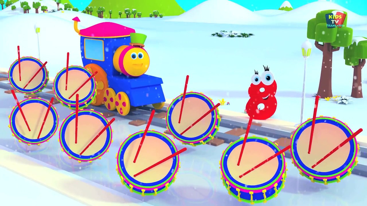 Bob le train - compter les numéros chanson - numéros 1 à 10 - éducative vidéo - Bob Counting Numbers