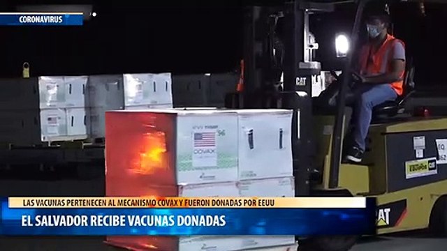 el salvador recibe vacunas donadas
