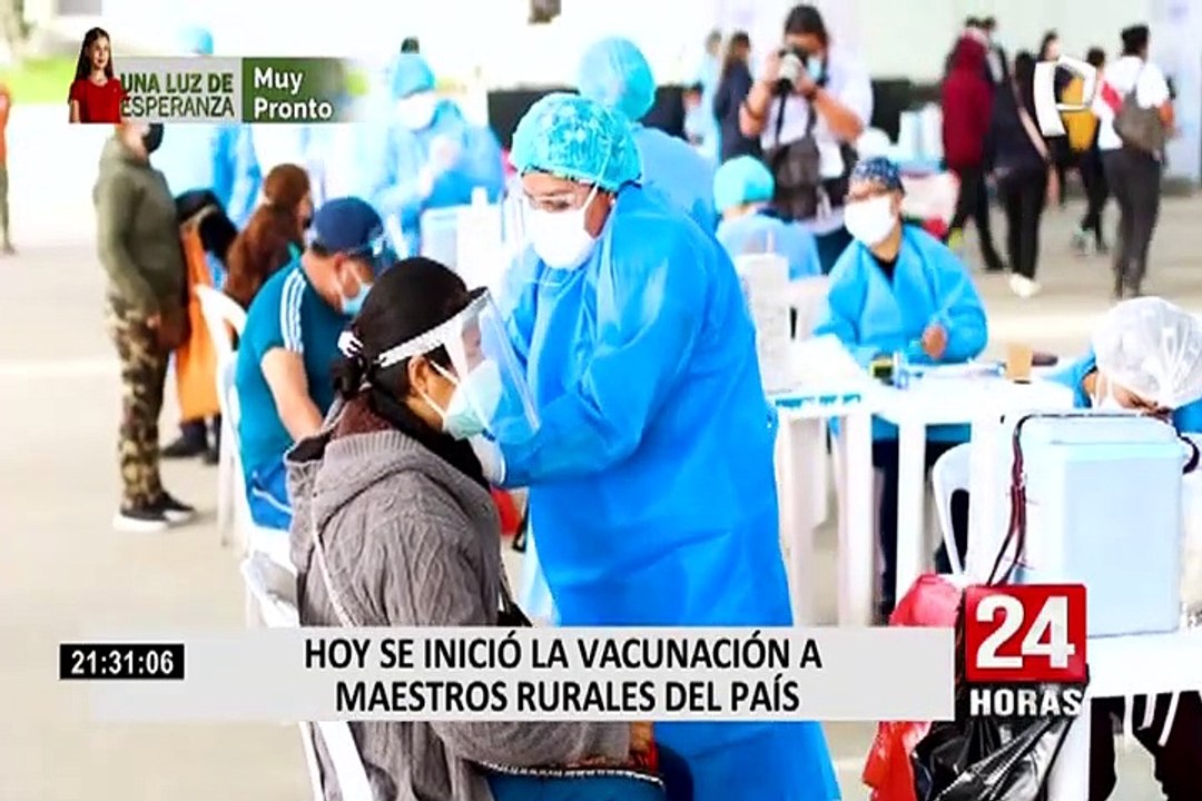 Ventanilla: docentes de zonas rurales comenzaron a ser inmunizados contra COVID-19