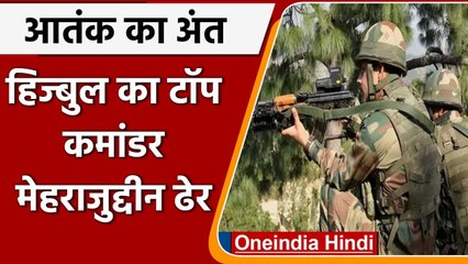 Jammu Kashmir Encounter: Hizbul टॉप कमांडर Mehrazuddin Halwai ढेर | वनइंडिया हिंदी