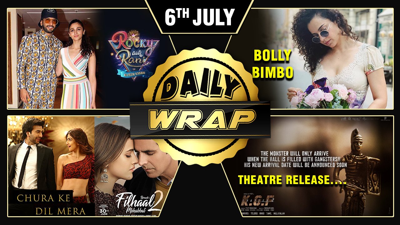 KGF 2 Update, Kangana's Bolly Bimbo Post, Ranveer Alia's Rocky Aur Rani Ki Prem Kahani | Top 10 News