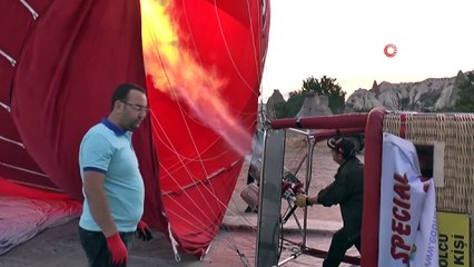 Türkiye’nin ilk figürlü balonu Kapadokya’da uçtu