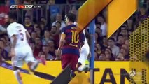 Messi rakibine kafa attı!