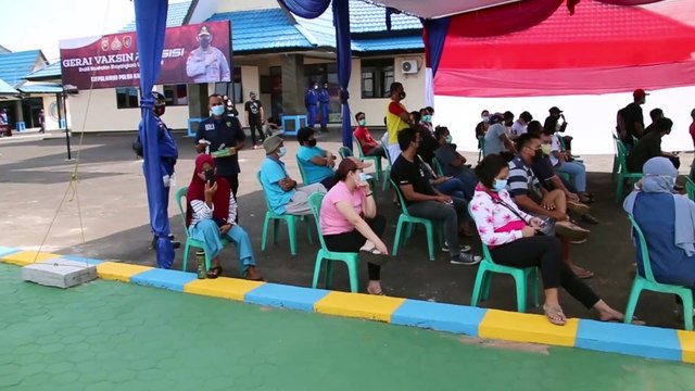 Vaksinasi Massal Polairud Polda Kalbar