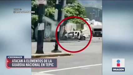Atacan a la Guardia Nacional en Tepic, Nayarit