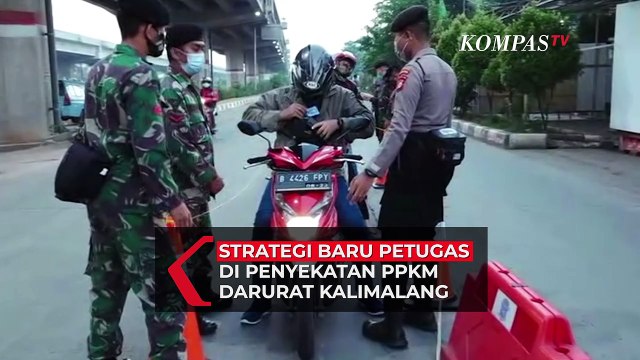 Strategi Baru Petugas di Penyekatan PPKM Darurat Kalimalang