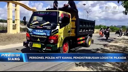 Polda NTT Kawal Pendistribusian Logistik PSU Pilkada