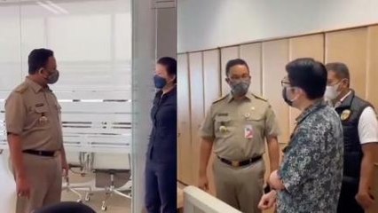 Gubernur Anies Murka Saat Kantor Bandel WFO