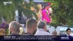 Cannes: touristes et festivaliers se croisent