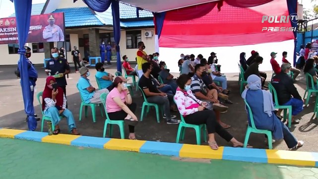 Vaksinasi Massal Polairud Polda Kalimantan Barat