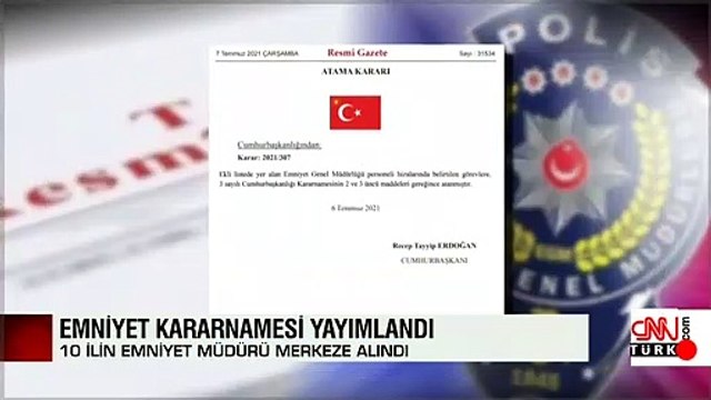 Resmi Gazete'de yayımlandı: 43 emniyet müdürünün görev yeri değişti