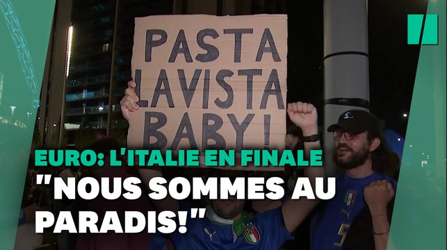 Après la qualification de l’Italie en finale de l'Euro, l’explosion de joie des supporters