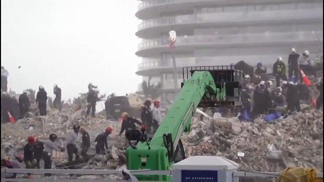 L'ouragan Elsa arrive sur la Floride, à Surfside, les fouilles continuent