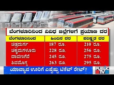 KSRTC Hikes Bus Fares By 12%..! Here Are The Revised Ticket Rates To Different Districts