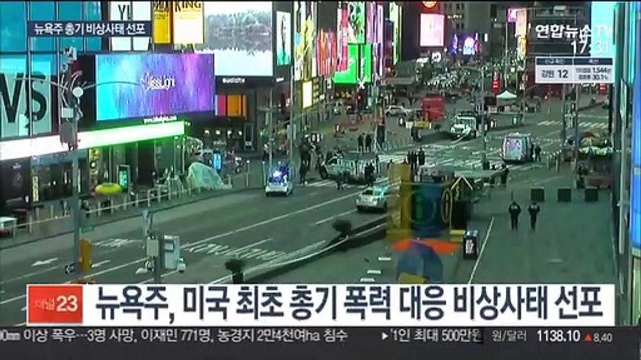 뉴욕주, 美최초 총기 비상사태…"하루평균 54명 숨져"
