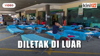 HTAR letak pesakit Covid 19, katil sementara di luar Jabatan Kecemasan