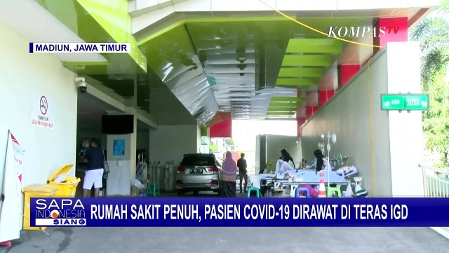 BOR Ruang Isolasi Covid-19 RS Dokter Soedono Penuh, Pasien Terpaksa Dirawat di Teras IGD