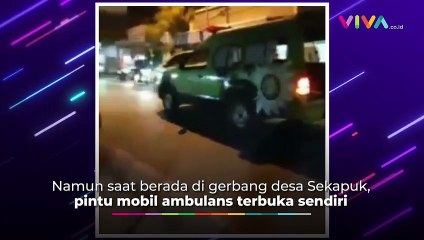 HEBOH! Peti Jenazah Jatuh di Jalan Raya, Gersik Jawa Timur