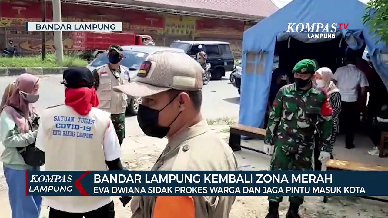 Eva Dwiana Sidak Prokes Warga dan Jaga Pintu Masuk Kota Bandar Lampung