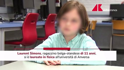 Laurent Simons ragazzino prodigio, laurea in fisica a soli 11 anni