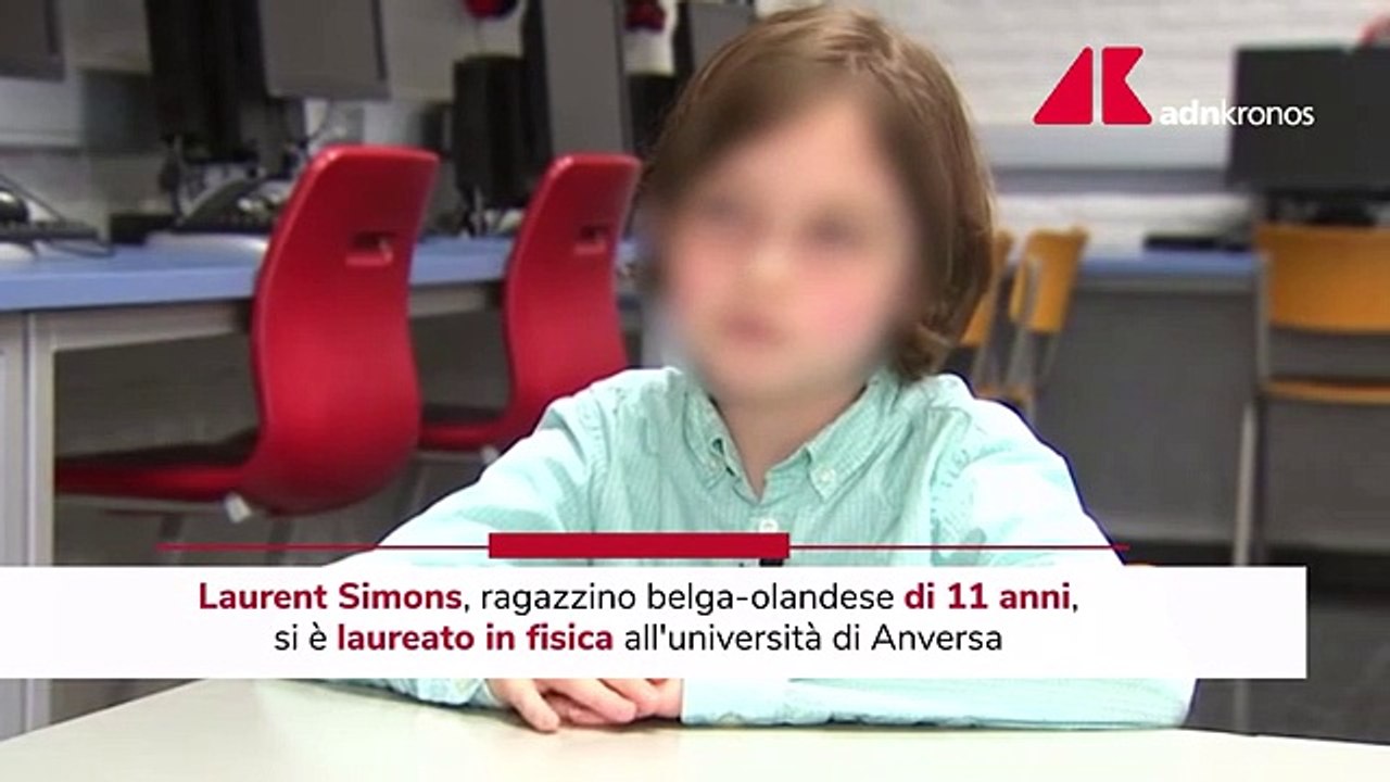 Laurent Simons ragazzino prodigio, laurea in fisica a soli 11 anni