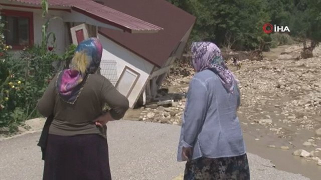 2 yıl önce sel vuran Esmahanım köyünü yine sel vurdu