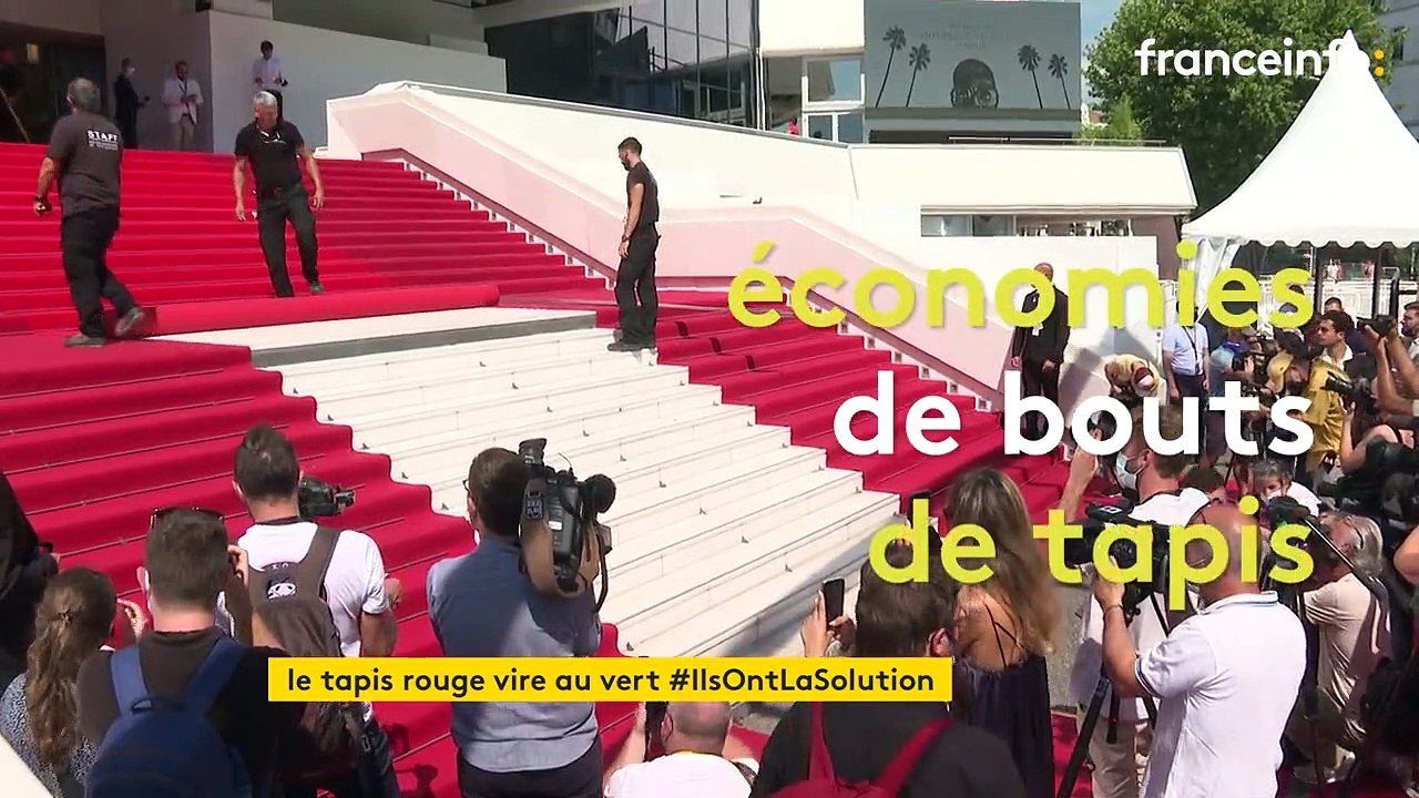 Tapis rouge recyclé, fin des bouteilles d'eau... Le Festival de Cannes se met au vert