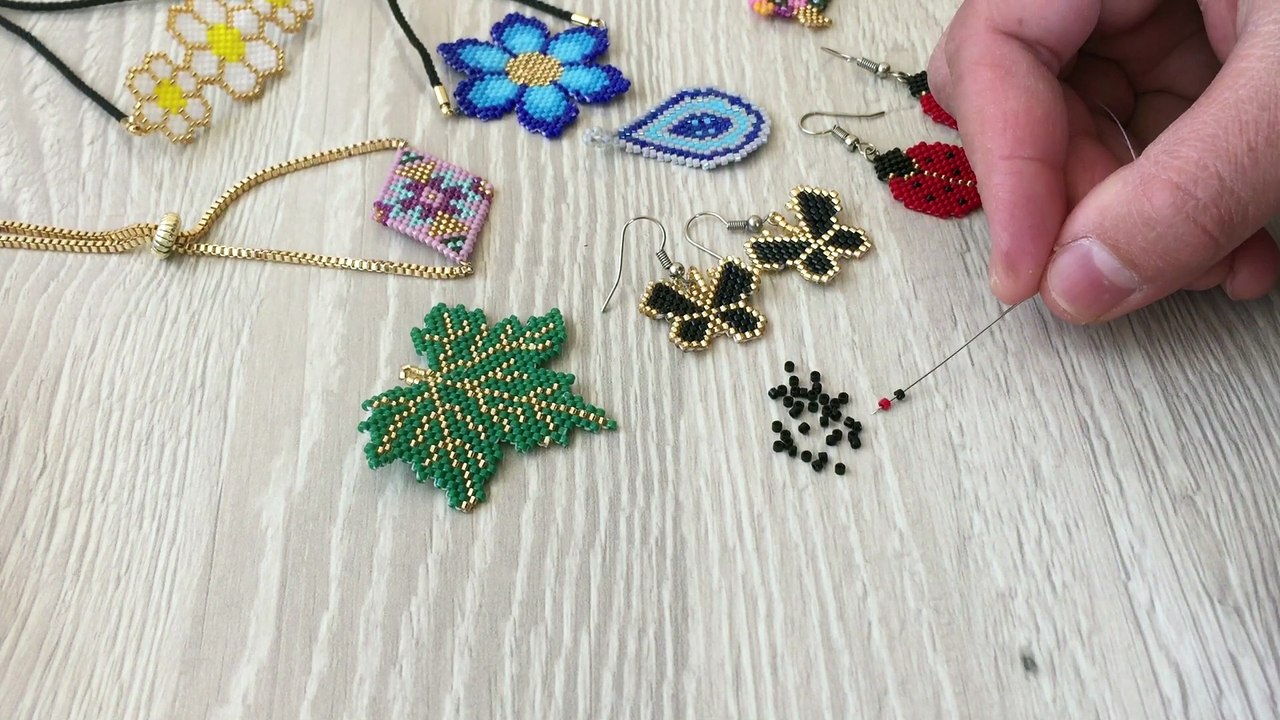 Tuğla tekniği EN KOLAY BAŞLAMA YÖNTEMİ ve arttırma eksiltme ile tuğla tekniği modelleri.Brick Stitch