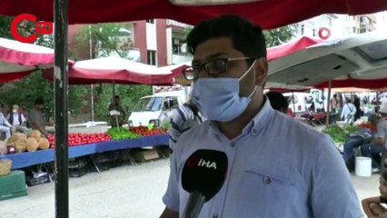 Pazarcılardan İHA muhabirine saldırı