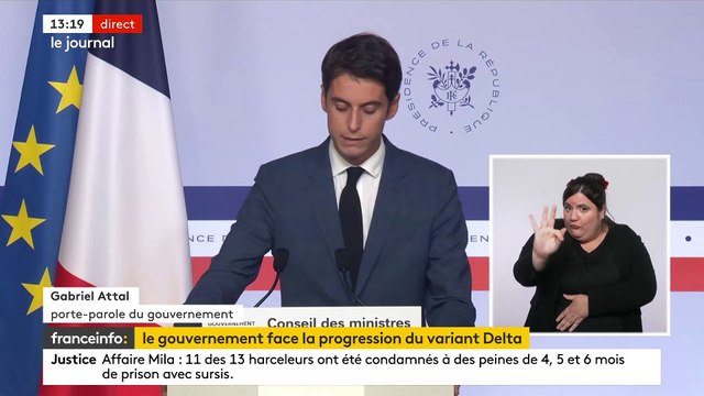 Coronavirus - La situation en Ile-de-France se détériore rapidement , alerte le porte-parole du gouvernement Gabriel Attal - Un nouveau Conseil de défense aura lieu lundi