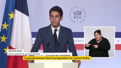 Le variant Delta représente plus de 40% des contaminations en France, annonce Gabriel Attal