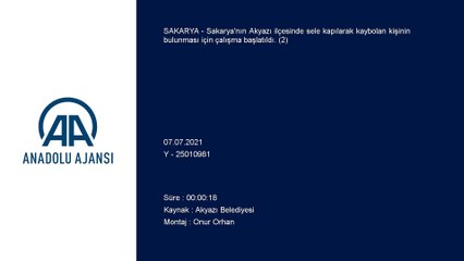 SAKARYA - Selde kaybolan 78 yaşındaki kişinin bulunması için çalışma başlatıldı (2)