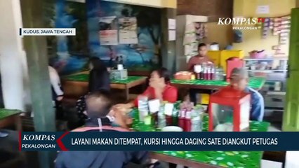 Layani Makan di Tempat, Kursi Hingga Daging Sate Diangkut Petugas