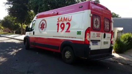 Homem de 49 anos é socorrido pelo Samu em residência no Bairro Santa Cruz