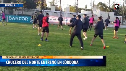 Crucero del Norte entrenó en Córdoba