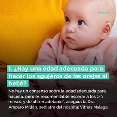 Pendientes de bebé: ¿cuándo puedo ponérselos y cómo deben ser?