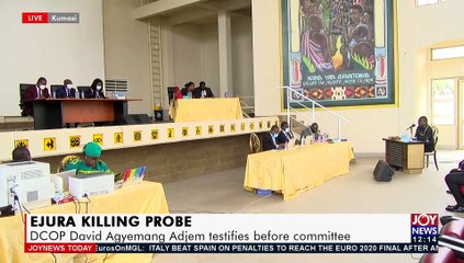 EJURA Killing Probe: DCOP David Agyemang Adjem testifies before committee -  Joy News Today (7-7-21)