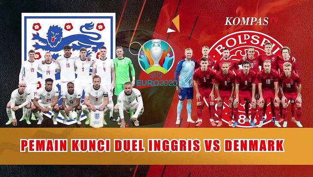 Pemain Kunci Laga Inggris vs Denmark di Semifinal Piala Eropa 2020