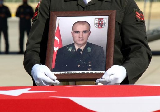 Mardin'de şehit olan asker için tören düzenlendi