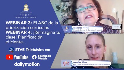 WEBINARS 3 y 4: El ABC de la priorización curricular y panificación eficiente