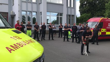 Action de protestation des pompiers