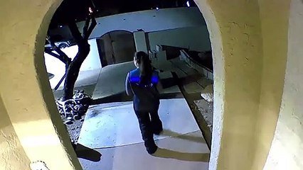 Delivery Woman has Delighted Reaction to Scare