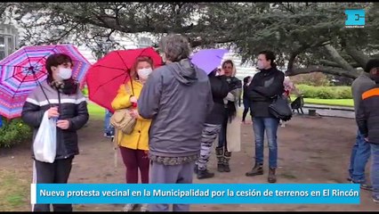 Nueva protesta vecinal en la Municipalidad por la cesión de terrenos en El Rincón