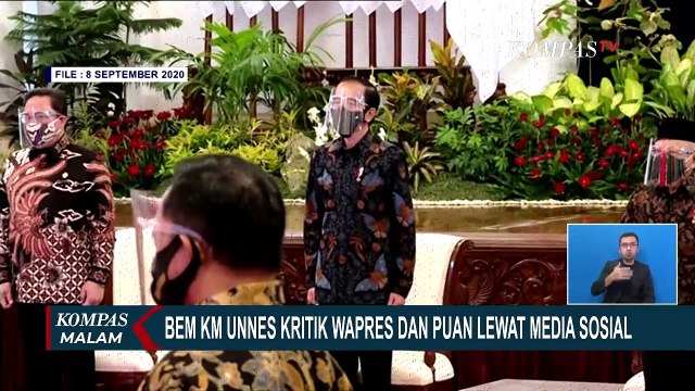BEM KM Unnes Kritik Wapres dan Puan Lewat Media Sosial