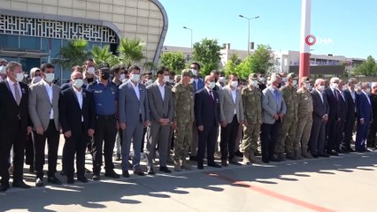 Mardin'de şehit olan asker için tören düzenlendi