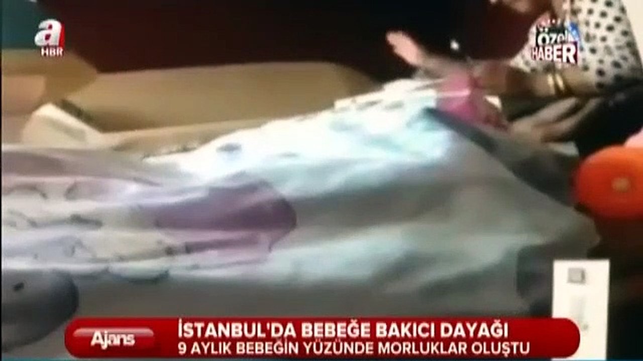 İstanbul'da minik bebeğe bakıcı dayağı