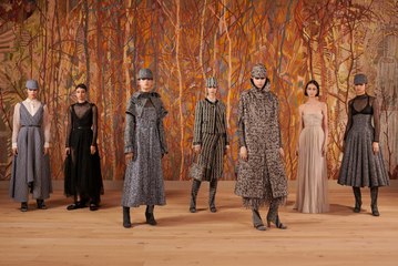 Stars In Dior At The Autumn-Winter 2021-2022 Haute Couture Show