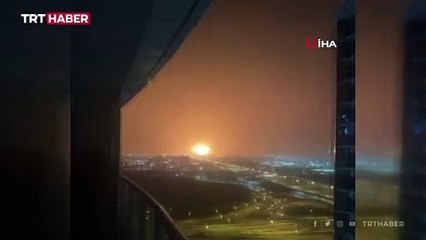 Dubai'de patlama ve yangın