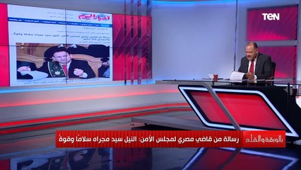 رسالة من قاضي مصري لمجلس الأمن شاهد ماذا قال