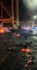 Dubai'deki patlamadan ilk görüntüler